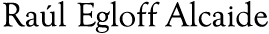 Logo raul egloff alcaide